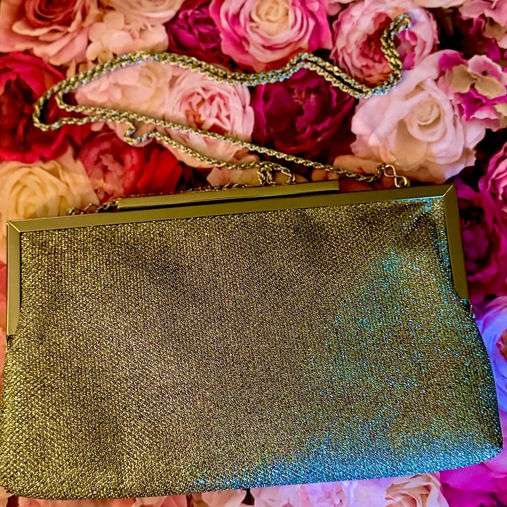 Nina Silver Crystal Clutch Bag